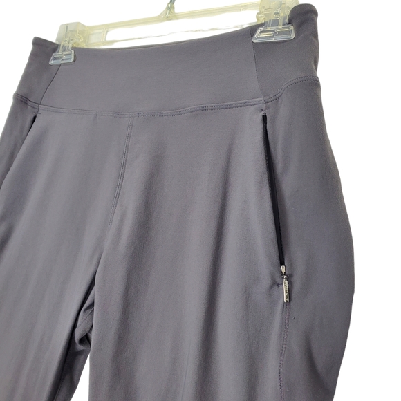 Athleta Joggers Gray Skinny Pull On Highline Hybrid Summiter Stretch Size 8T - Picture 2 of 15